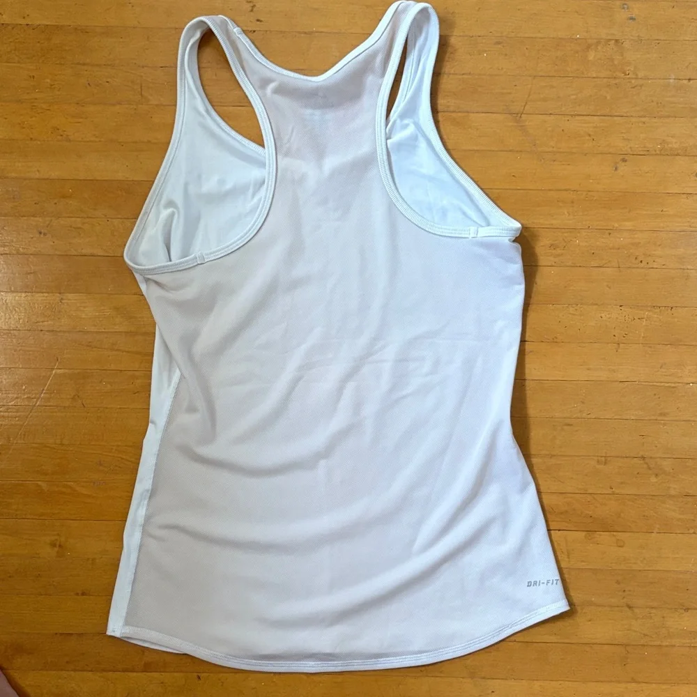 Nike White Performance Tank Top - Picture 3 of 3